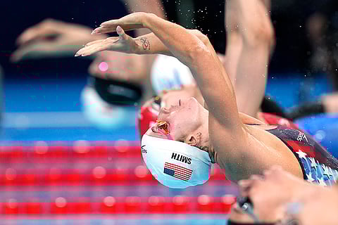 Regan Smith competes women's 200-meter backstroke